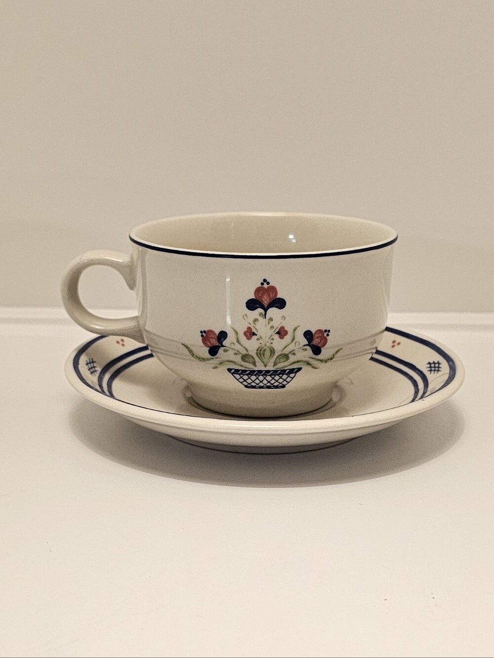 LAST CHANCE: Vintage German Floral Tea Cup & Saucer